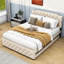 Lit plateforme tapissier Charnissa-1507376441