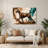 Dogs Pointer Beige Metal Wall Art-1718505474