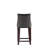Fifth Avenue Traditional Vegan Leather Upholstered Beech Wood Counter Stool in Graphite-53598450-98788205