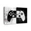 Ensemble de 2 manettes de jeu grunge sur toile-2039253092