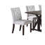 Chaise de salle à manger en tissu 2pc