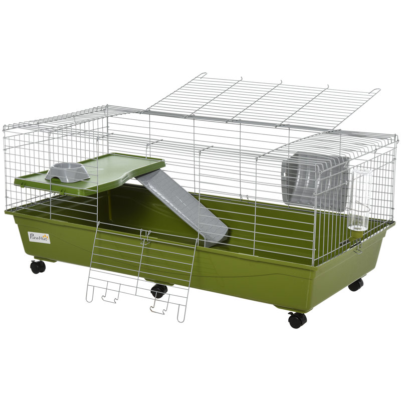 Cage pour animaux Emmerie, 19.75" H x 46.75" W x 23.25" D, Green