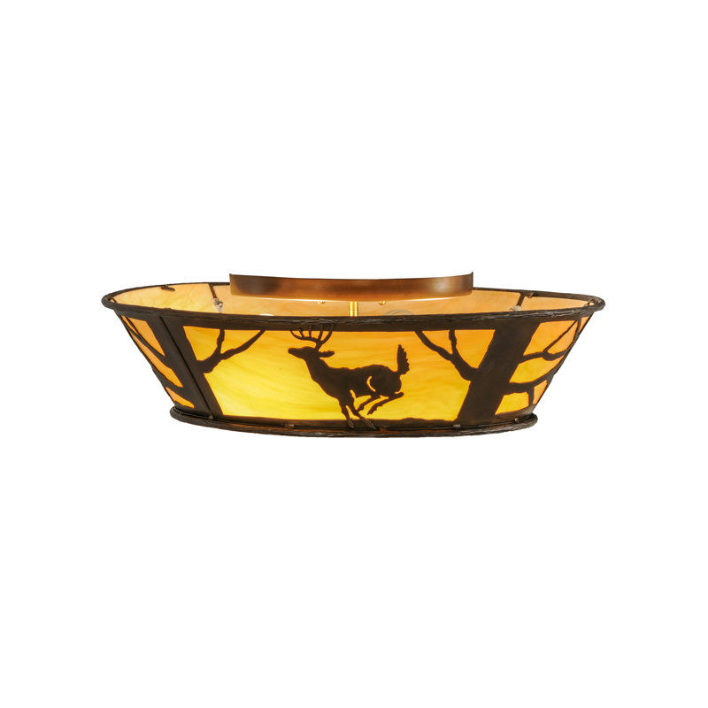 Rustic Lodge 4 - Light Flush Mount