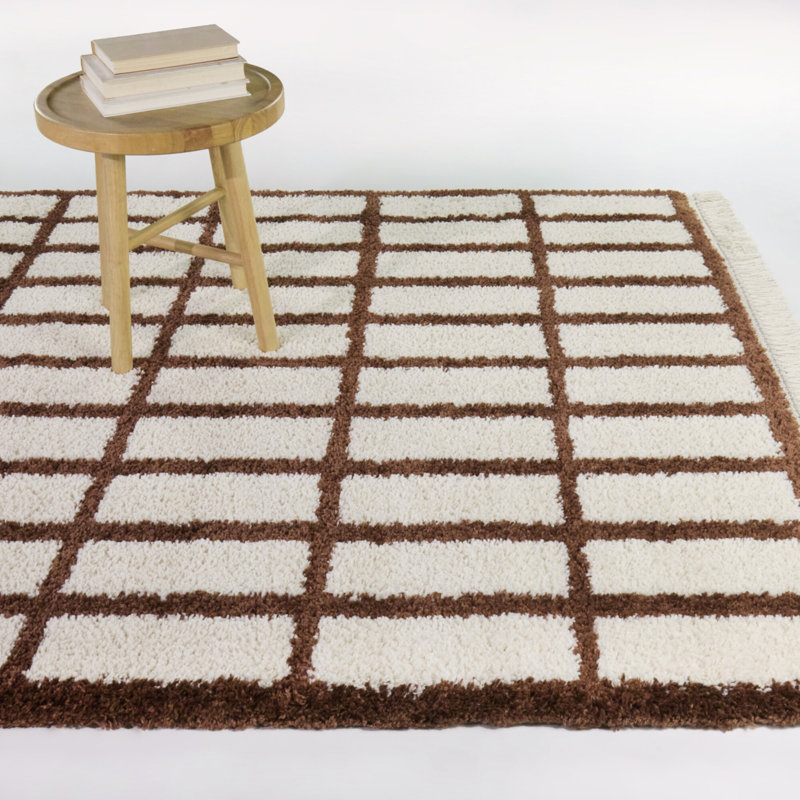 Tapis brun à poils longs Chapdelaine, 7 pi 10 po x 10 pi