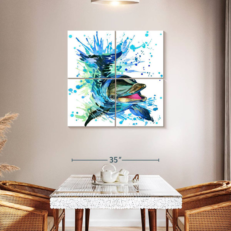 Brampt Splashing Dolphin, 38" H x 38" W