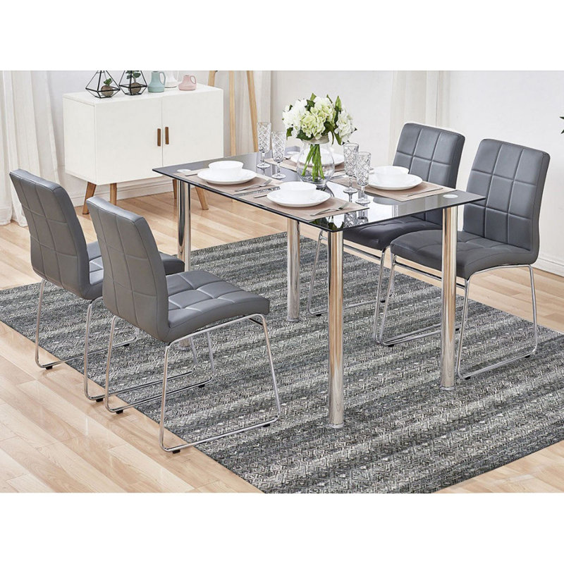Tapis gris en laine noué à la main 8 pi x 10 pi 1 po 8 pi x 10 pi 1 po Kohinoor Herat