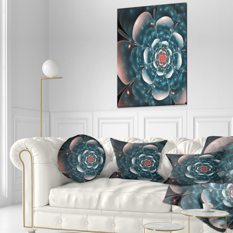 Coussin lombaire floral à fleur complète floral