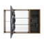 Armoire à miroir de salle de bain 41,7 pouces avec rangement, tablettes en verre réglables et organisateurs de porte