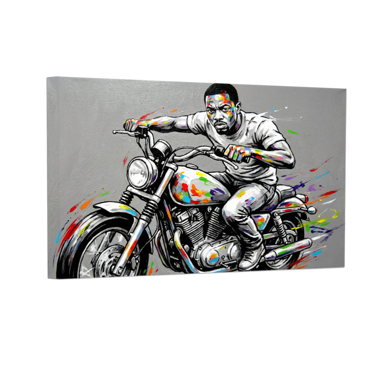 Impression sur toile Fashion Rider, H 12 po x l 18 po
