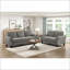 Canapé de salon en chenille brun noyer avec ressorts ensachés Sofas | Noyer brun | Bois massif, contreplaqué