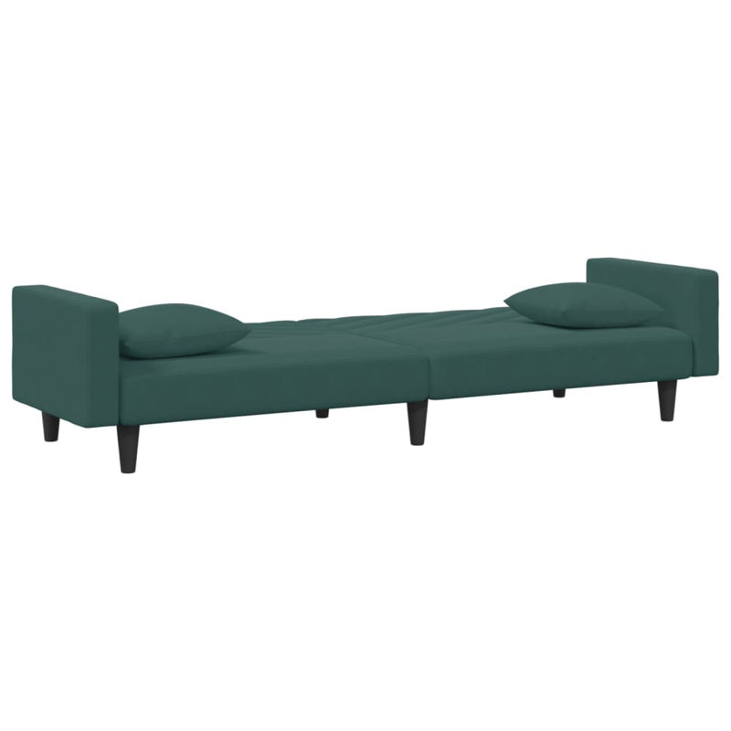 Eugeni 86.6'' Velvet Sofa, Dark Green Velvet