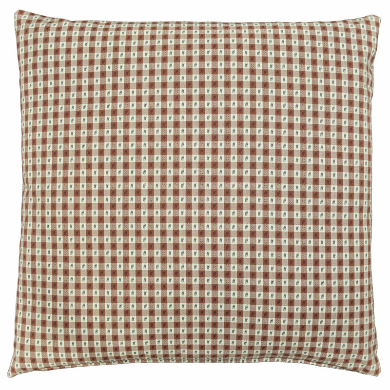 Calluna 22" x 22" Cotton Accent Pillow, Red