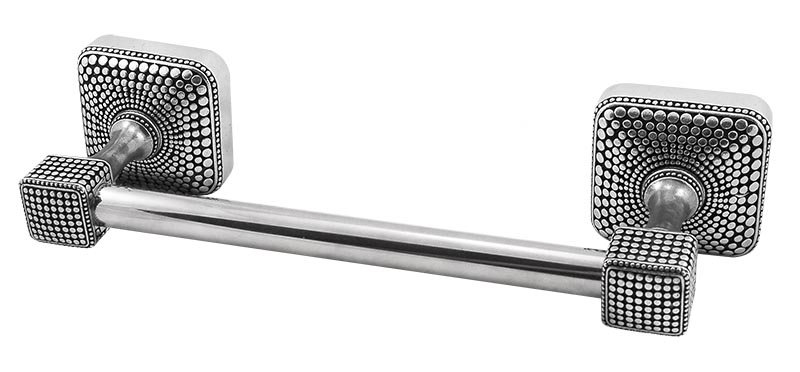 Tiziano 1 Wall Mounted Towel Bar, 3.75" H x 32.5" L x 2.5" D, Antique Copper