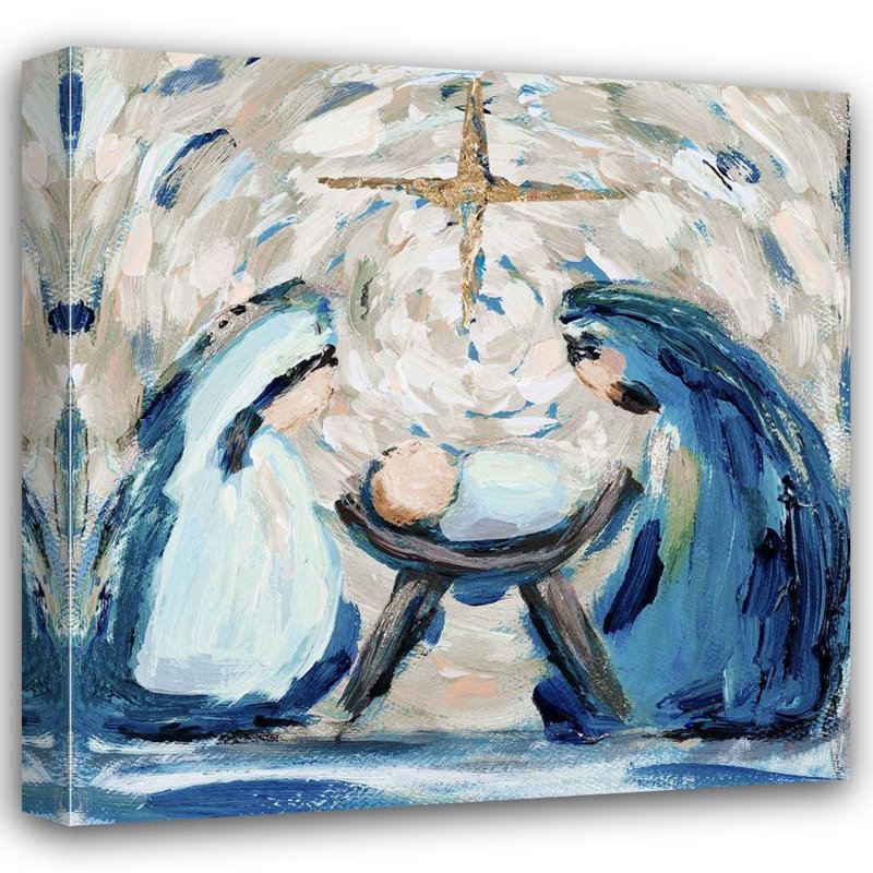 Art sur toile tendue par Trinx Hewitt, L., laissez-nous l'adorer, H 36 po x l 36 po