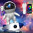 [Spring Glow up]  Galaxy Projector Light with Astronaut Design, Portable Rocket Man LED Light featuring Timing Function. Ideal for Bedroom, Game Room, and Various Settings, Decorative Night Light with 12 Galaxies in 1