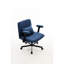 Chaise de bureau bleue avec revêtement en lin, siège ergonomique, pivotant sur 360 ° et hauteur réglable, conception à roulettes à base croisée, plus grande pour plus de stabilité, soutien supplémentaire pour le cou-276530000-276530005-276530003