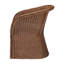 Chaise avec accoudoirs en rotin tressé Charrie
