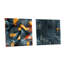 Motif géométrique noir urbain en béton - ensemble abstrait d'art mural en verre abstrait géométrique en acrylique-103931206