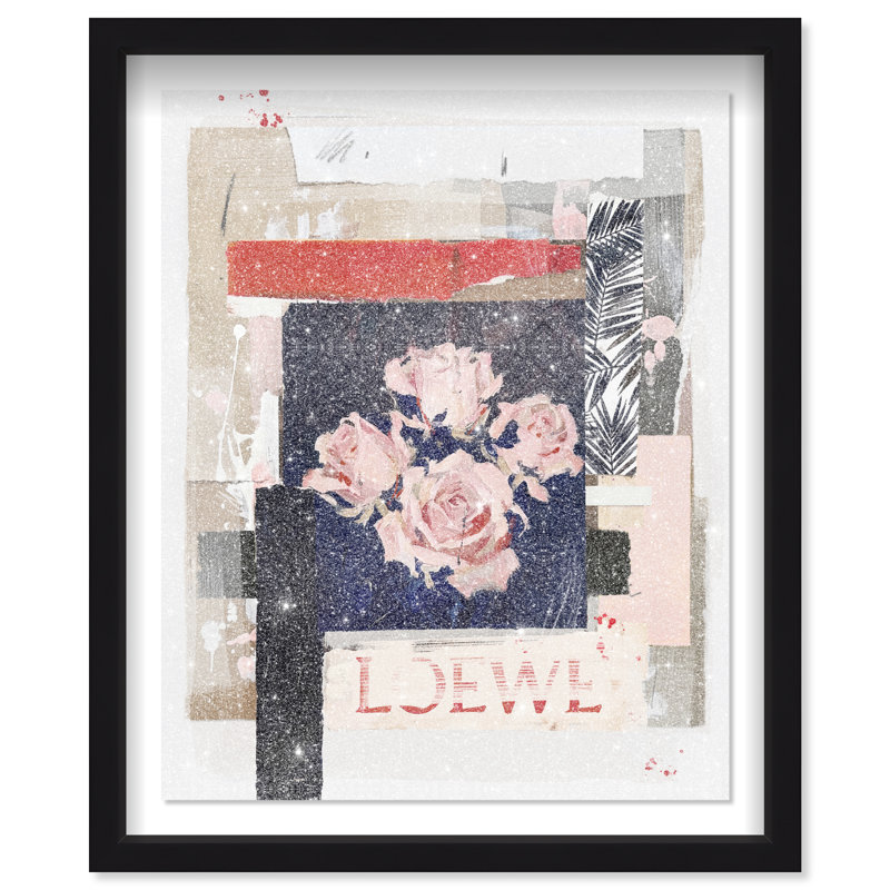 Milano Collage II Framed Graphic Art, 25.5"H x 31.5"W, Black Shadowbox