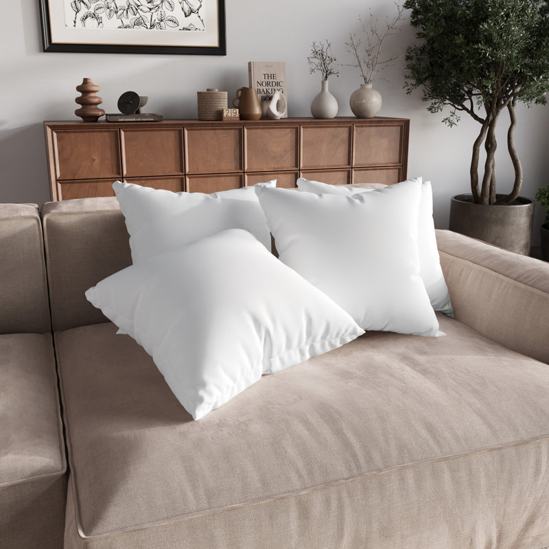 Calais 20" X 20" Throw Pillow Inserts (Set Of 4), Square 20"
