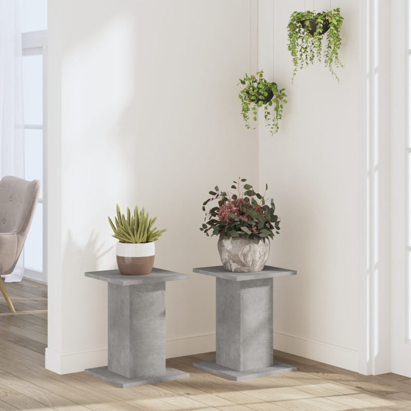 Vidaxl Plant Stand, Concrete Gray