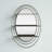 Devin Oval Mirror with Shelves