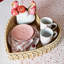 Provence Rattan 16" Heart Tray - Whitewash