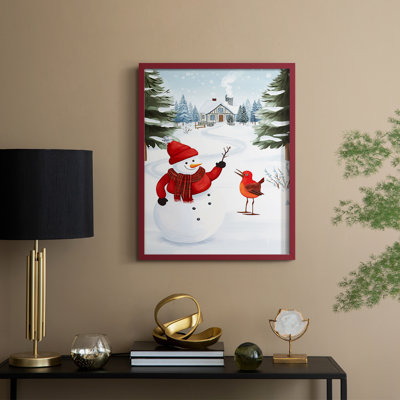 «Christmas Holiday Art», reproduction encadrée Cccxxxi - bois massif