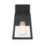 Lanterne murale d'extérieur en verre grainé noir mat-1524982637