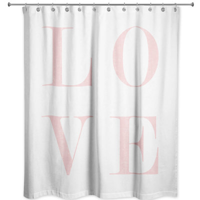 Rideau de douche simple love Ferreira