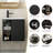 20" Wall Mounted Small Bathroom Vanity with Integrated Sink, Faucet, Drain-724009170