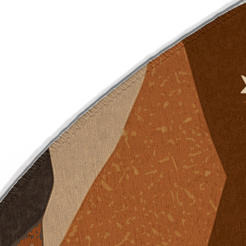Starlit Ravine Indoor And Outdoor Area Rug, Round 5'