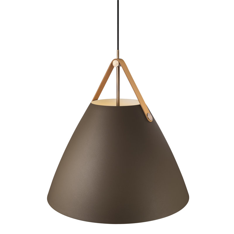 Strap 1 - Light Cone Pendant, 48.8cm H x 48cm W x 48cm D, Beige