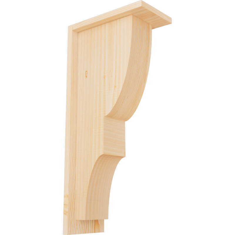 Corbeau Ridgewood avec contre-plaque, H 22 po x l 5,5 po x P 10 po, Sapin de Douglas, Lisse