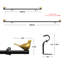Tringle à rideaux simple ajustable 0,75 po-73484751-73484748