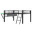 Lit mezzanine avec bureau Gaming, DEL