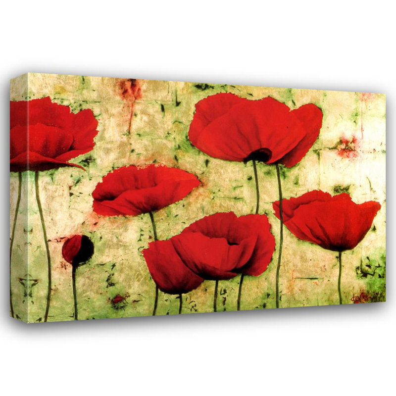 Poppies IV, 28" H x 40" W