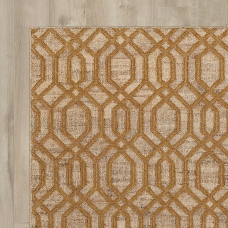 Tapis beige / brun à motif géométrique Sorella, Rectangle 8 pi x 11 pi