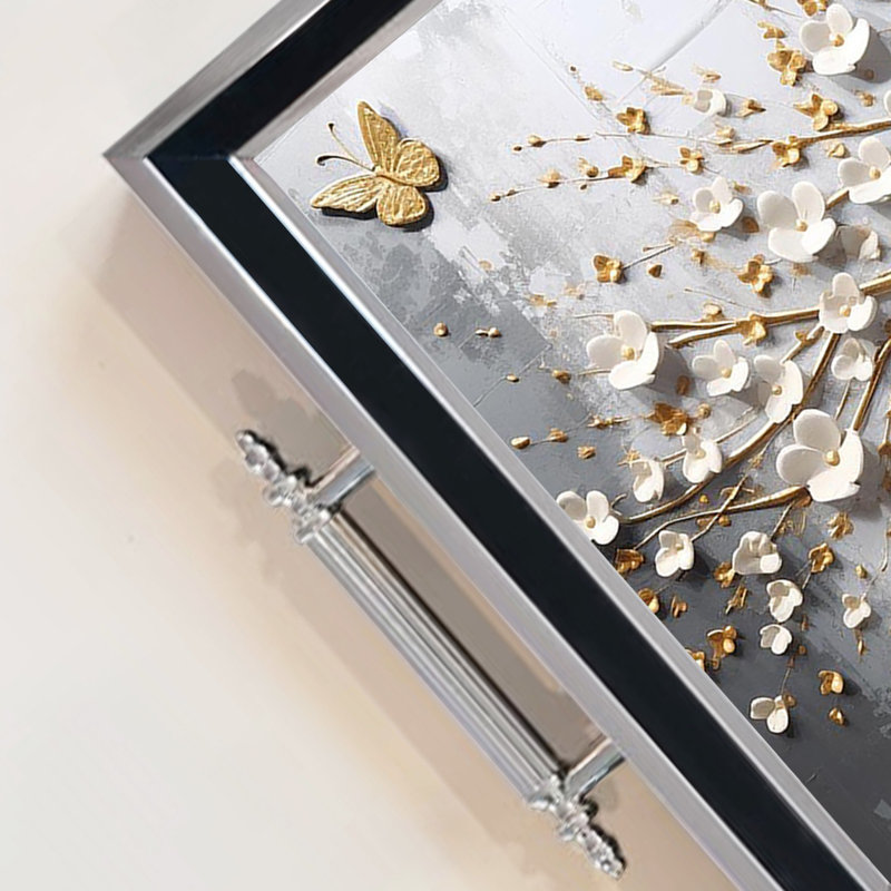Elegant Glass Tray, 19.7 x 11.4 x 1.4 inches | 100% Durable Glass Construction | Easy to Clean with Damp Cloth | Ideal for Serving, Decorative Display, and Organizing | Stylish Addition to Home Décor