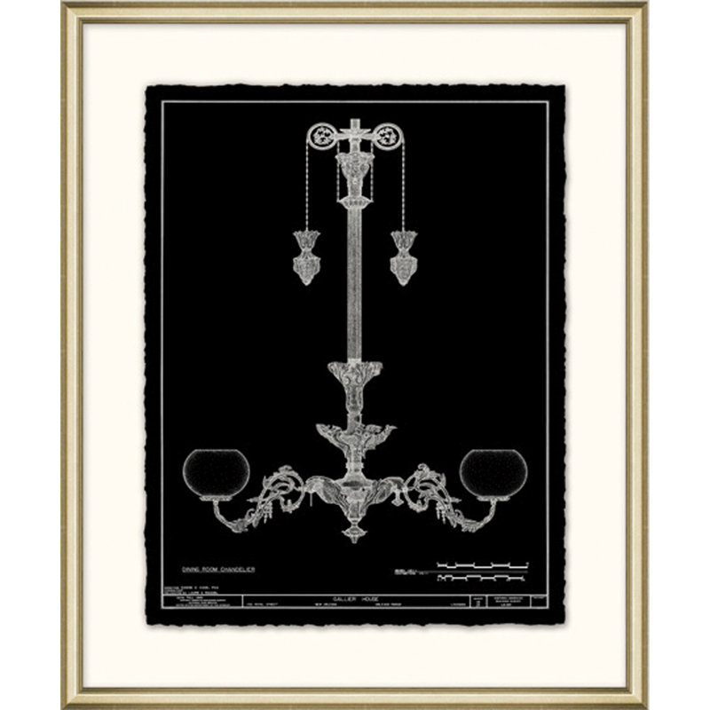 Gallier House Chandelier 1 - Cadre photo, impression sur papier