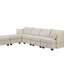 Canapé modulaire en U, canapé-lit convertible avec méridienne réversible et siège de rangement-1746654703