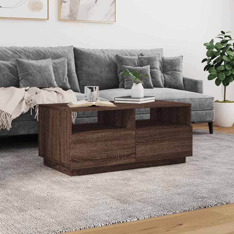 Ceriyah Frame Coffee Table, Brown Oak