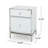 Modern White End Table