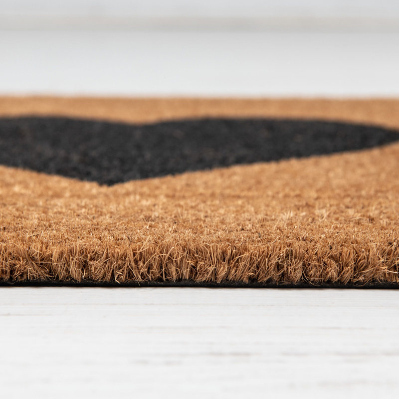 Havens Non-Slip Indoor / Outdoor Doormat, Heart, 55 x 90 cm