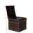 Brown Deck Storage Container With Hinged Lid - Easy Access To Your Belongings Spacious Outdoor Cushion Bin Holds Multiple Cushions