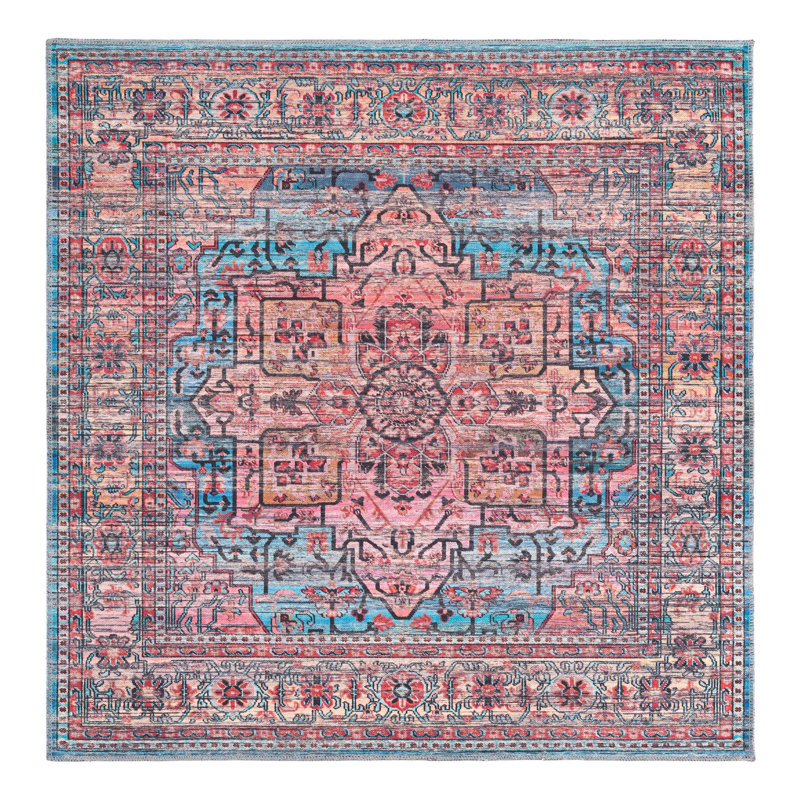 Hedgepeth Oriental Indoor Rug, Square 5'3" x 5'3"