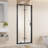 Framed Bi-fold Pivot Shower Door 30"x72" Space-saving Folding Shower Enclosure, 1/4" Clear Tempered Glass with Stainless Steel Handle, Reverible Installation, Black