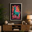 Llama in Starburst Modern - Wrapped Canvas-1470936806-1470936801