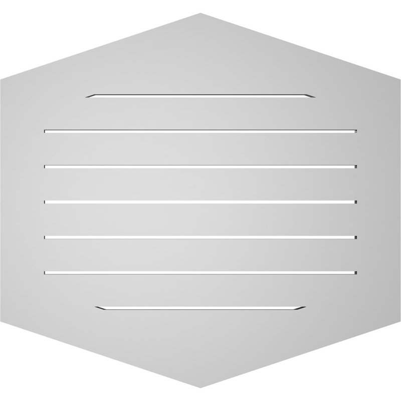 Pente verticale verticale en uréthane 4 pi, H 30 po x l 32 po x P 1 po