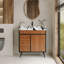 Meuble-lavabo autoportant moderne avec lavabo-245720118